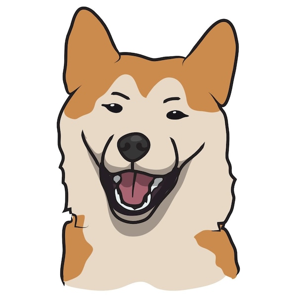Signmission Shiba Inu Dog Decal, Dog Lover Decor Vinyl Sticker D-12-Shiba Inu - main